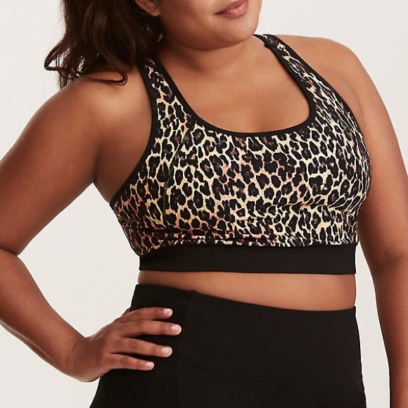 torrid Other - Leopard print racerback sports bra